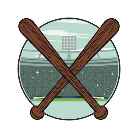 baseball sport equipment isolated icon vector illustration designのイラスト素材