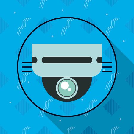 cctv video camera device isolated icon vector illustration designのイラスト素材