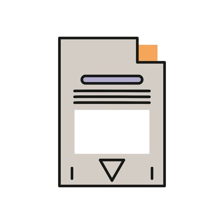 sd card store device icon vector illustration designのイラスト素材