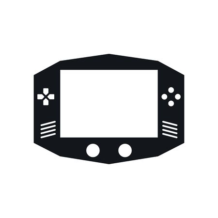 video game portable device icon vector illustration designのイラスト素材
