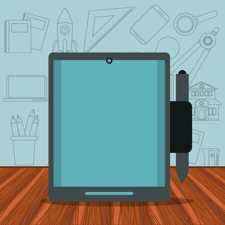 tablet technology device isolated icon vector illustration designのイラスト素材