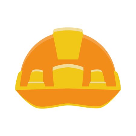 safety helmet icon over white background, colorful design, vector illustrationのイラスト素材
