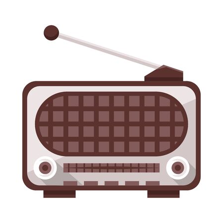 radio old device isolated icon vector illustration designのイラスト素材