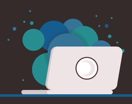 laptop computer device isolated icon vector illustration designのイラスト素材