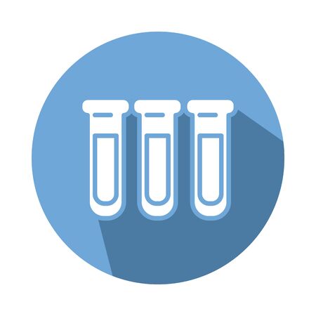 medical tubes test laboratory block style vector illustration designのイラスト素材