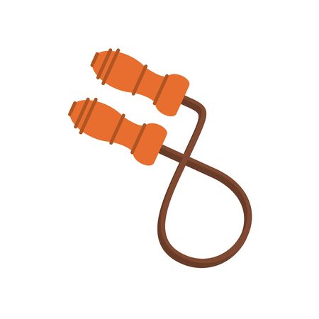 rope jump flat style icon vector illustration designのイラスト素材