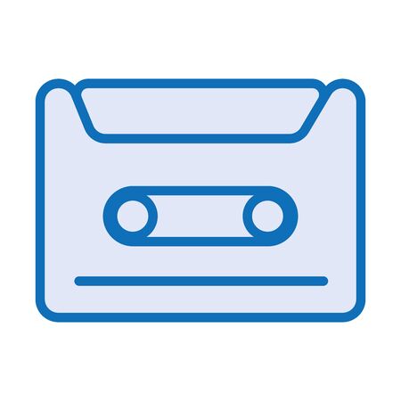 cassette retro audio device icon vector illustration designのイラスト素材