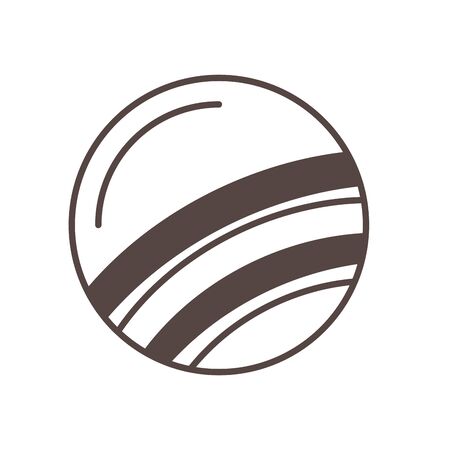 plastic ball child toy line style icon vector illustration designのイラスト素材