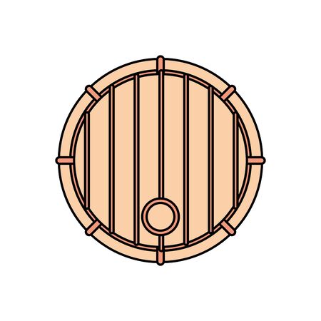 wine barrel drink isolated icon vector illustration designのイラスト素材
