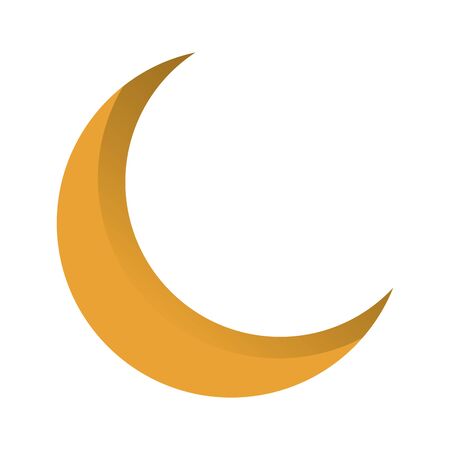 Eid mubarak moon symbol isolated icon vector illustration graphic designのイラスト素材