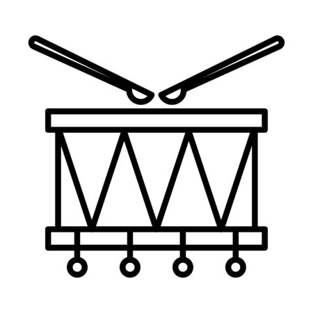 drum musical instrument isolated icon vector illustration designのイラスト素材