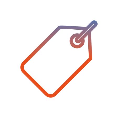 tag commercial hanging isolated icon vector illustration designのイラスト素材
