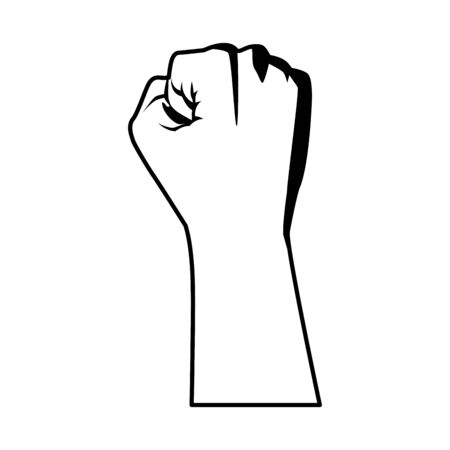 hand human fist fight icon vector illustration designのイラスト素材