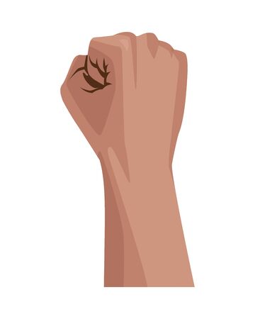 hand human fist fight icon vector illustration designのイラスト素材