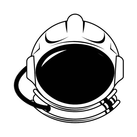 astronaut helmet space accessory icon vector illustration graphic designのイラスト素材