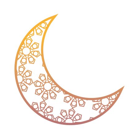 Eid mubarak moon symbol isolated icon vector illustration graphic designのイラスト素材