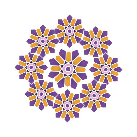 India mandala ramadan kareem icon vector illustration graphic designのイラスト素材