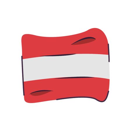 austria flag country isolated icon vector illustration designのイラスト素材