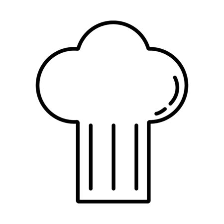 chef hat accessory isolated icon vector illustration designのイラスト素材