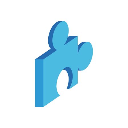 puzzle game isometric style icon vector illustration designのイラスト素材