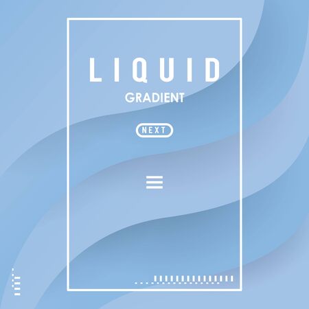 liquid and waves colorful gradient banner vector illustration designのイラスト素材