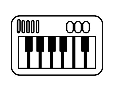 piano instrument musical flat style icon vector illustration designのイラスト素材