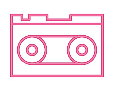 cassette retro audio device icon vector illustration designのイラスト素材
