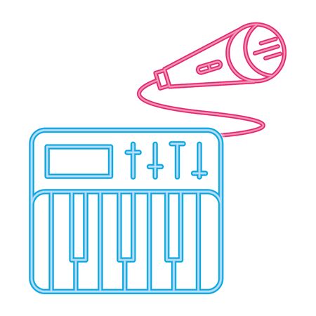 Microphone radio device isolated icon vector illustration graphic designのイラスト素材
