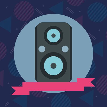 speaker audio music isolated icon vector illustration designのイラスト素材