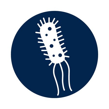 infected cell with covid19 icon vector illustration designのイラスト素材
