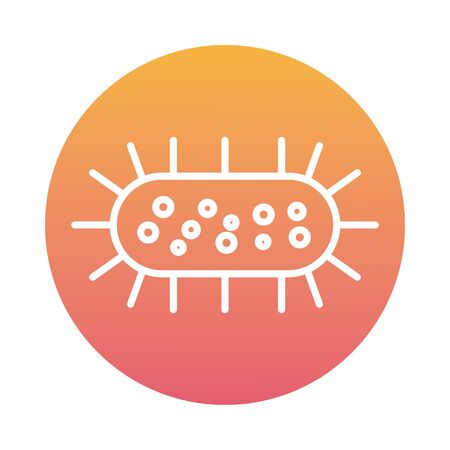 infected cell with covid19 block style icon vector illustration designのイラスト素材
