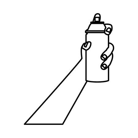 activist hand human with paint spray vector illustration designのイラスト素材