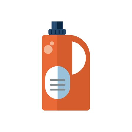 disinfectant plastic bottle product with drop flat style vector illustrationのイラスト素材
