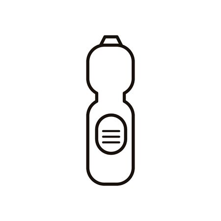 disinfectant plastic bottle product with drop line style vector illustrationのイラスト素材