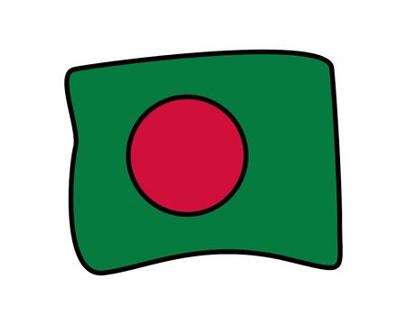bangladesh country isolated icon vector illustration designのイラスト素材