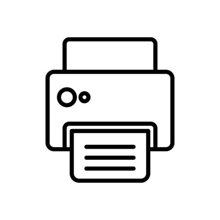 printer machine line style icon vector illustration designのイラスト素材
