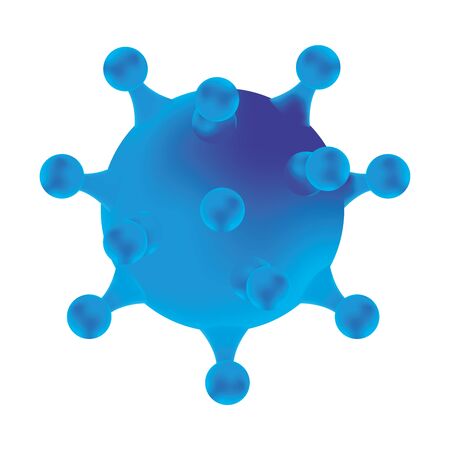 covid19 pandemic particle isolated icon vector illustration designのイラスト素材