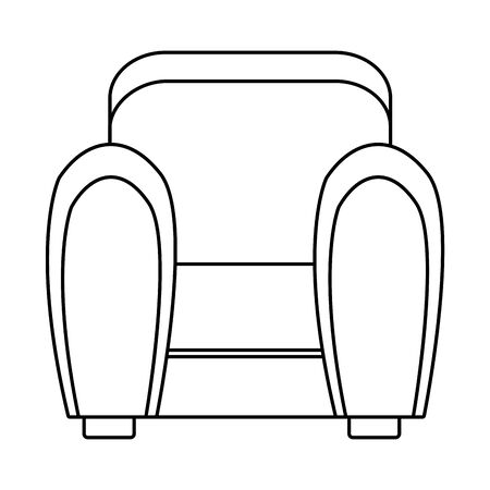 sofa livingroom forniture isolated icon vector illustration designのイラスト素材