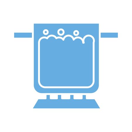 pot with water boiling line style vector illustration designのイラスト素材