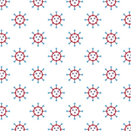 covid19 particles pandemic pattern background vector illustration designのイラスト素材