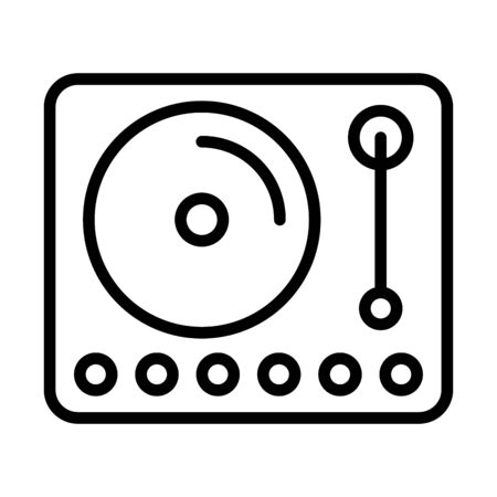 long play player isolated icon vector illustration designのイラスト素材