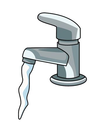 water tap metal isolated icon vector illustration designのイラスト素材