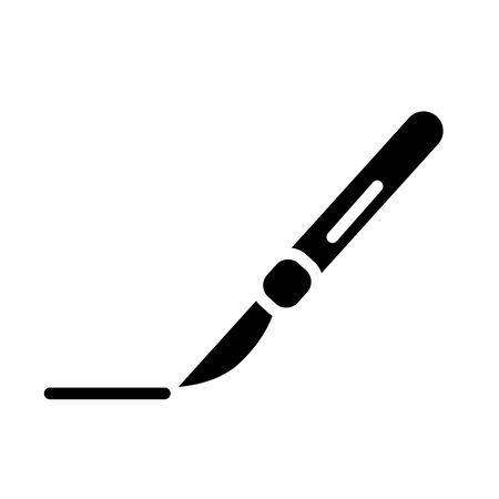 medical cutter tool silhouette style icon vector illustration designのイラスト素材