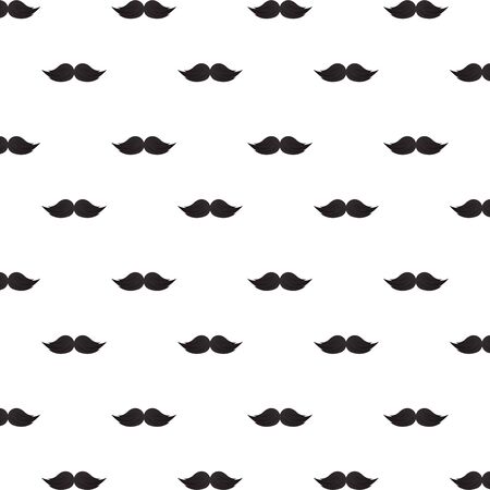 male mustaches accessories pattern background vector illustration designのイラスト素材