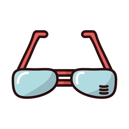 summer sunglasses fill style icon vector illustration designのイラスト素材