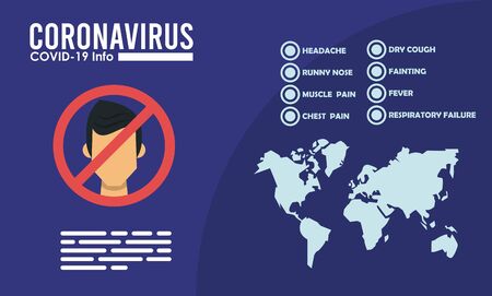 corona virus infographic with use face mask campaign vector illustration designのイラスト素材