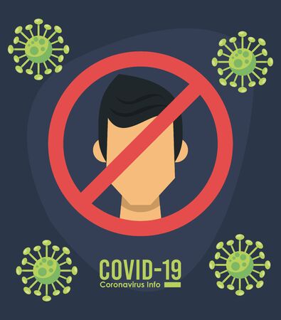 corona virus infographic with use face mask campaign vector illustration designのイラスト素材