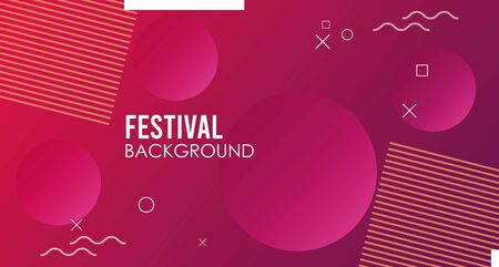 circles colorfull festival background template vector illustration designのイラスト素材
