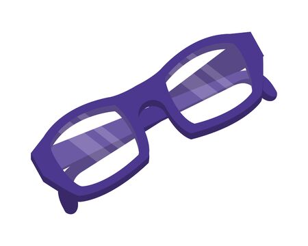 eyeglasses optical accessory isometric icon vector illustration designのイラスト素材