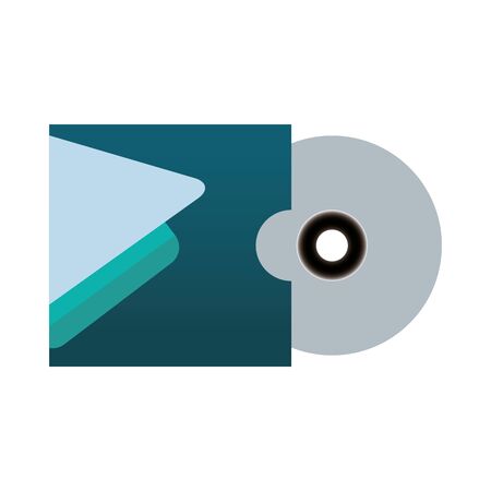 compact disk with stationery template vector illustration designのイラスト素材